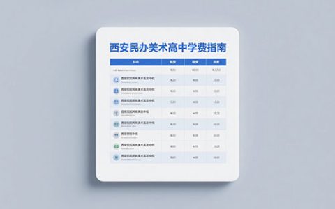 西安民办美术高中学费指南：初三学生家长必读