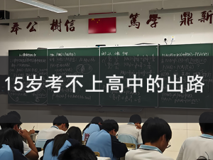 15岁考不上高中的出路？