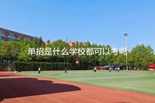 单招是什么学校都可以考吗?