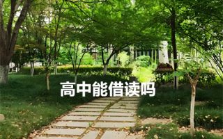 高中能借读吗?