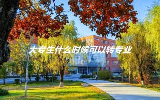 大专生什么时候可以转专业?