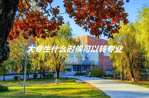 大专生什么时候可以转专业？