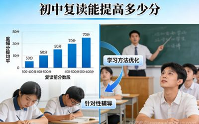 初中复读能提高多少分？数据揭秘：从“管住”到“提分”的闭环逻辑