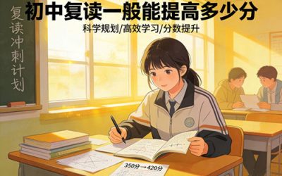 初中复读一般能提高多少分？数据揭秘：从“管住”到“提分”的闭环逻辑