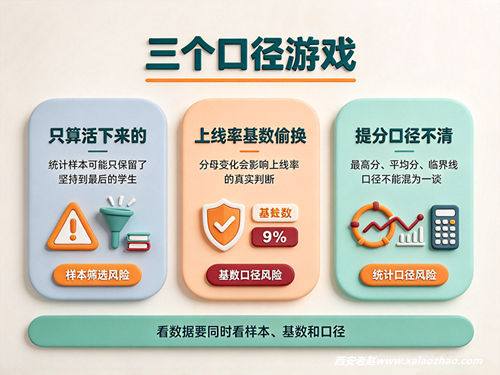 复读机构宣传数据的三个口径游戏