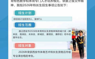 西安市第四十八中学2026年体育特长生招生启动 田径篮球共招16人