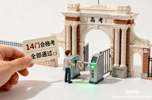 学考合格考是高考入场券示意图