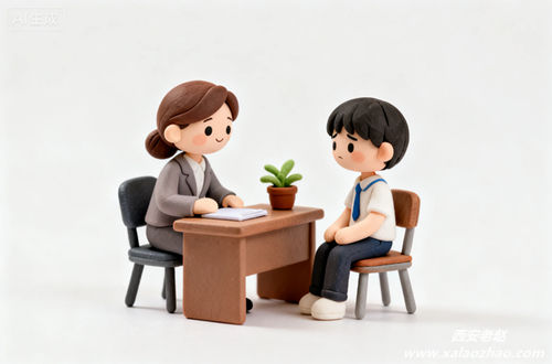 成才学校心理辅导中心老师与学生交流