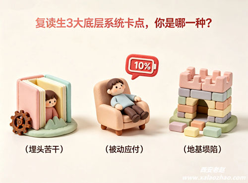 高考复读生三大系统卡点对比分析图
