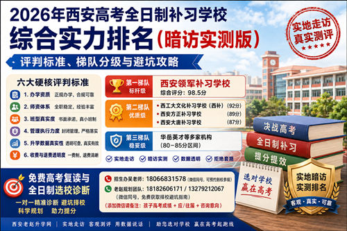 2026西安高考全日制补习学校排名_复读全封闭辅导机构实力对比与避坑指南