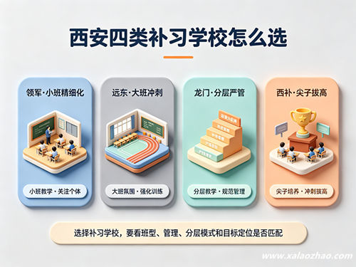 西安四类补习学校定位对比图