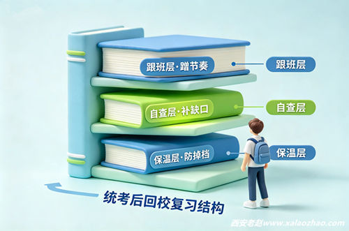 艺考生回校复习三层结构示意图