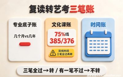 复读可以走艺考吗？三笔账算完再决定