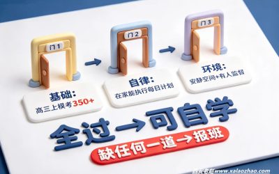 统考后文化课自学还是报班？先过这四条判断再花钱