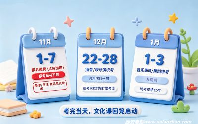 陕西2027届艺考统考时间考点全公布：美术类11月28日开考