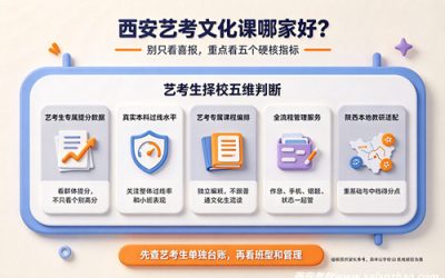 西安艺考生文化课补习机构怎么选？一文看懂 2026择校要点